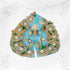 Sky Blue Poshak with Moti Work and Pagdi- Size-4