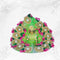 Vibrant Green Moti Heavy Dress with Traditional Touch for Gopal Ji Size-4