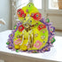 Elegant Laddu Gopal Dress with Matching Pagdi – Vibrant Yellow & Multicolor Design Size-4