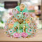 Elegant Mint Green Dress and Pagdi Set for Laddu Gopal Size-5