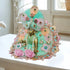 Elegant Mint Green Dress and Pagdi Set for Laddu Gopal Size-5
