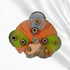 Peach and Blue Fancy Dress with Pagdi for Laddu Gopal Size-4