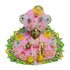 Divine Elegance in Pink – A Beautifully Adorned Idol Size-4