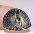 Elegant Blue-White Kanha outfit with pearl and stone work decorated turban and mala for Bal Gopal Ji Size-4