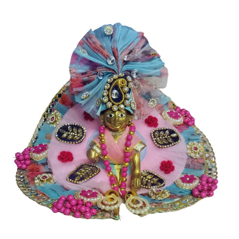 Divine Beauty in Blue & Pink – A Royal Idol Look Size-4