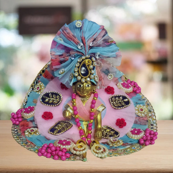 Divine Beauty in Blue & Pink – A Royal Idol Look Size-4