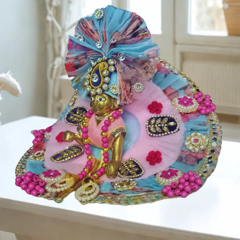 Divine Beauty in Blue & Pink – A Royal Idol Look Size-4