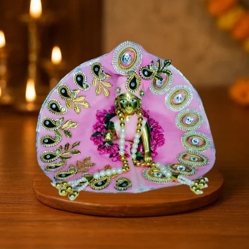 Light Pink Color Laddu Gopal Dress Size-5