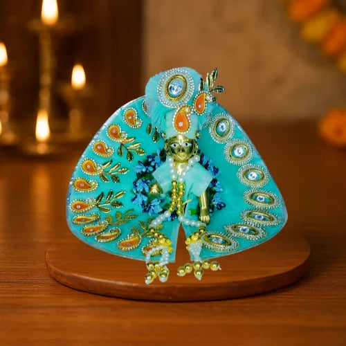 Light blue Color Laddu Gopal Ji Dress Size-5