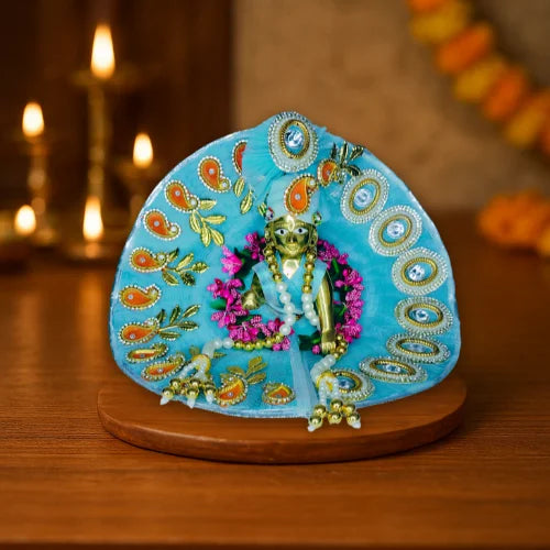 Light Blue Color Laddu Gopal Dress Size-5