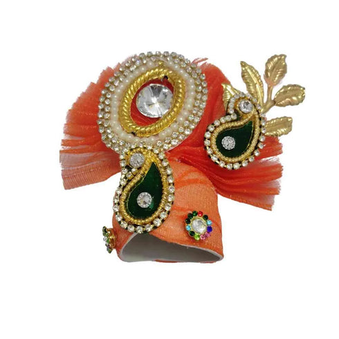 Light Orange Color Laddu Gopal Dress Size-5
