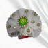 Multicolor Floral Dress with White Pagdi for Thakurji (Laddu Gopal) Size-5