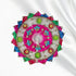 Multicolor Floral Dress with White Pagdi for Thakurji (Laddu Gopal) Size-5