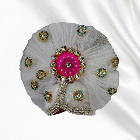 Elegant Multicolor Traditional Dress with Pagdi for Thakurji Idol Size-5