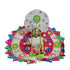 Multicolor Floral Dress with White Pagdi for Thakurji Size-5