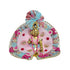 Beautiful Pink & Blue Bal Gopal Ji Dress with Pagdi – Size 5