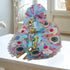 Elegant Blue Peacock Theme Laddu Gopal Ji Dress with Pagdi – Size 5