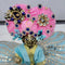 Traditional Pink Turban for Laddu Gopal Ji Size-3