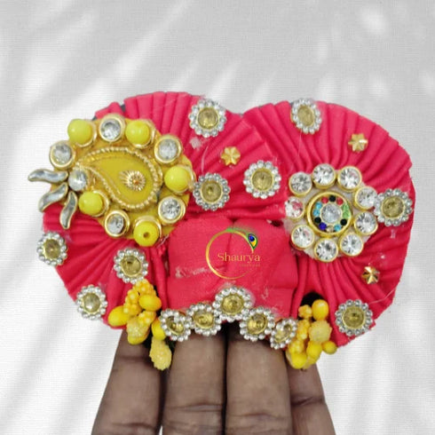 Devotional Red Pagri – A Symbol of Love for Kanha Ji Size-3