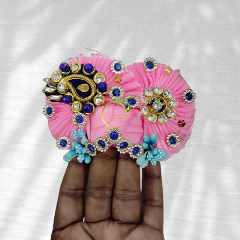 Soft Pink Pagri to Enhance Laddu Gopal's Charm Size-5