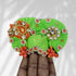Royal Light Green Pagri with Stones – Perfect for Thakur Ji Size-6