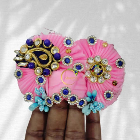 Designer Pink Pagri for Little Krishna Size-6